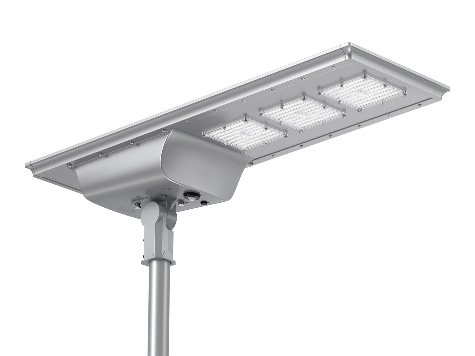 Alumbrado Público Solar LED ST50 200lm/W hasta 100W, Diseño todo en uno